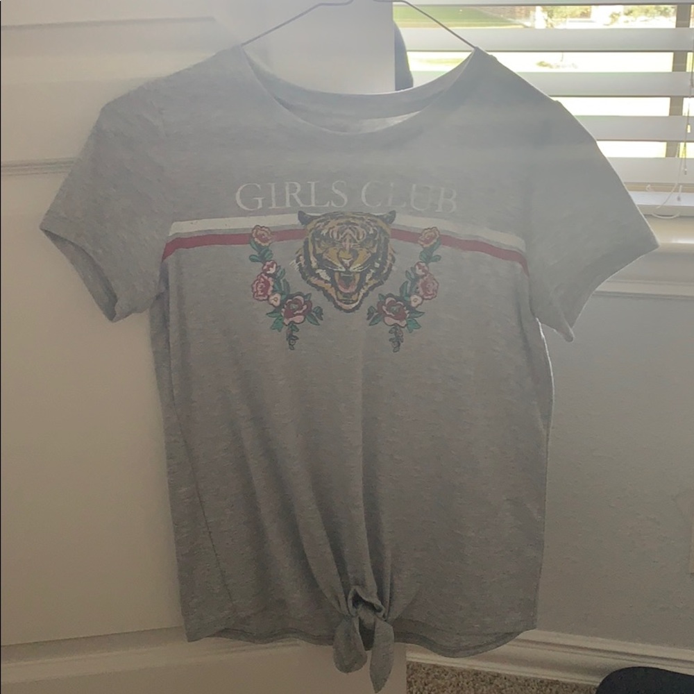 grey girls club shirt